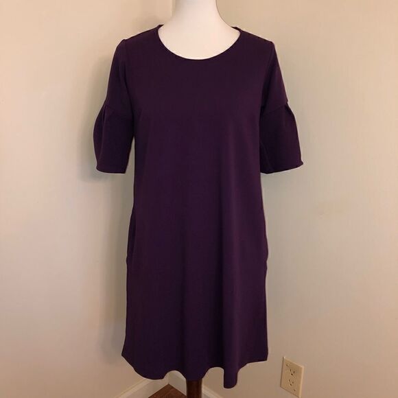 Agnes & Dora | NEW Plum Purple Adams Shift Dress - Picture 2 of 5